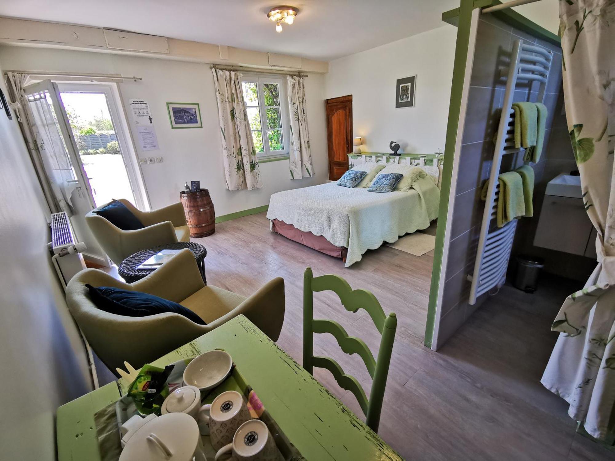 Les Marronniers Hotel Cambremer Quarto foto